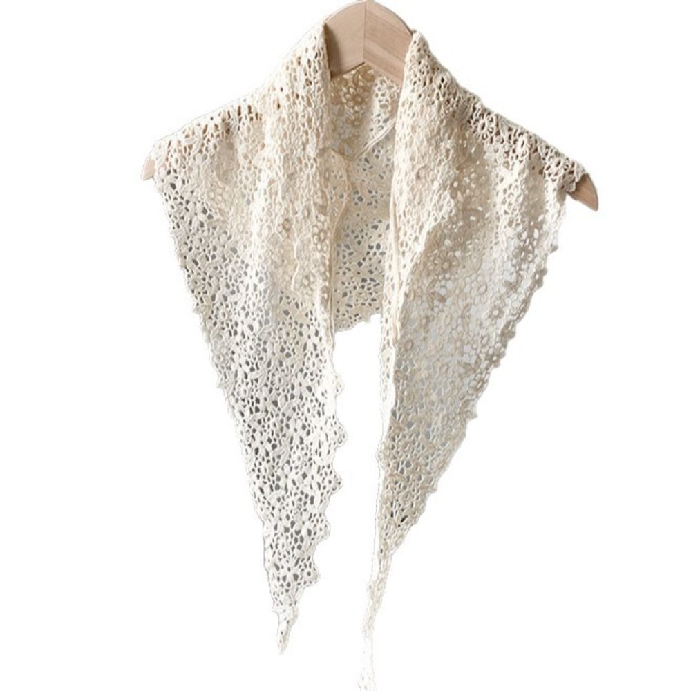 Headband Summer Knit - Syal renda bunga berbahan jaring tipis