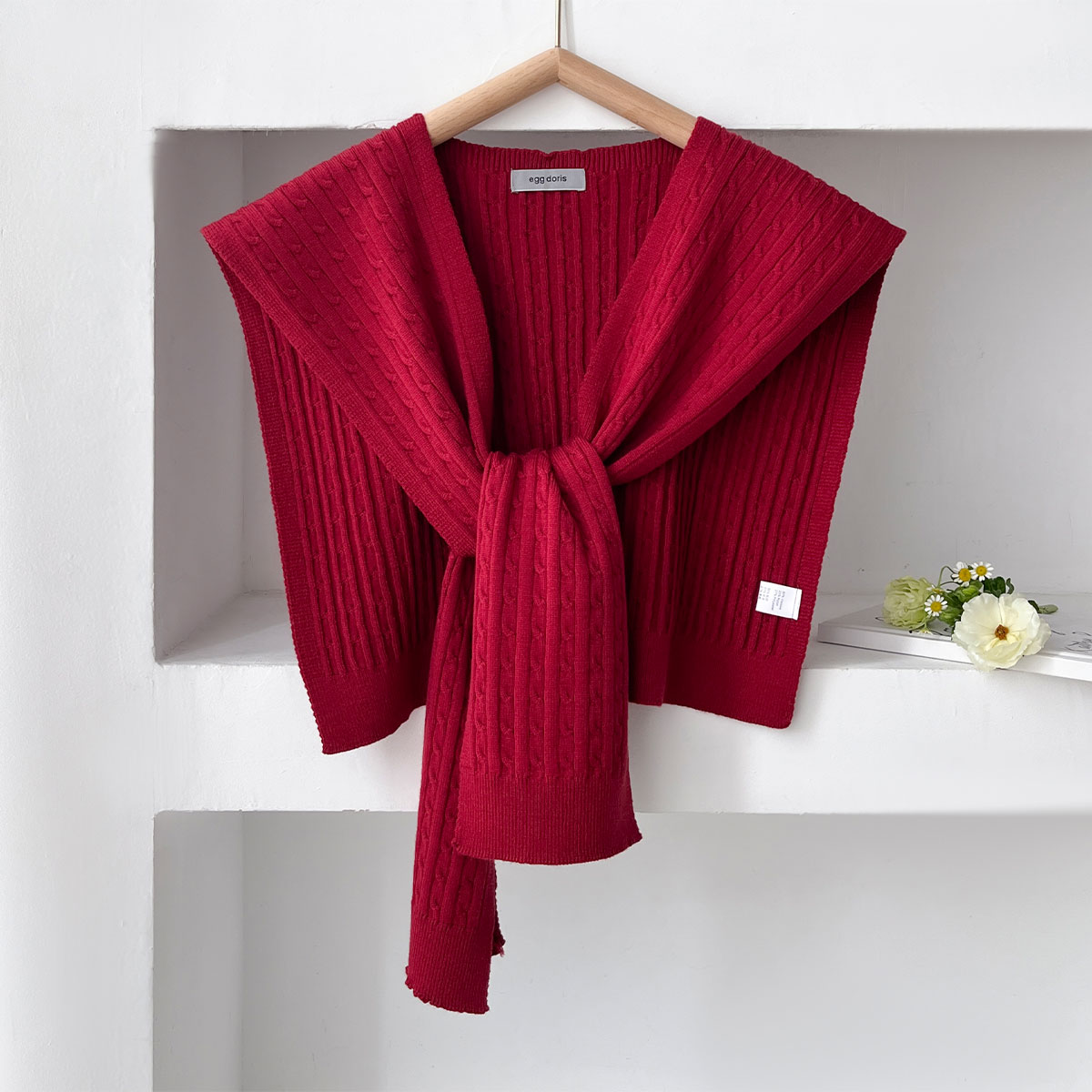 Blouse Off Shoulder - Syal Rajut Musim Gugur Korea Baru