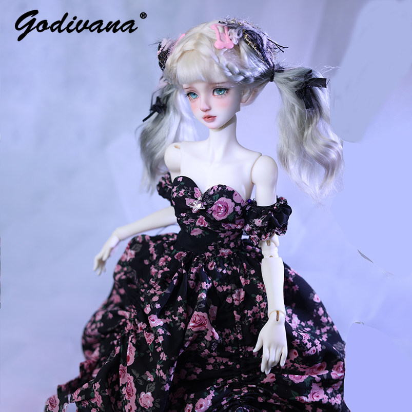 Gaun Lolita Korset Bunga Merah - Midi Skirt Floral ulasan dan harga