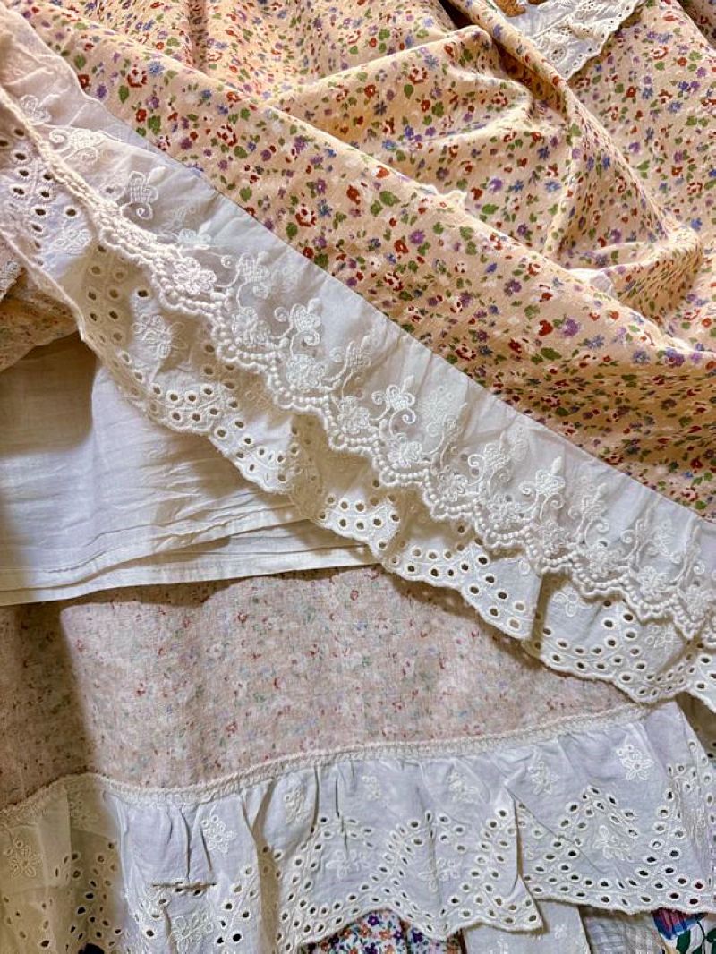 Gaun Midi Patchwork Lolita Pit - Midi Skirt Floral ulasan dan harga
