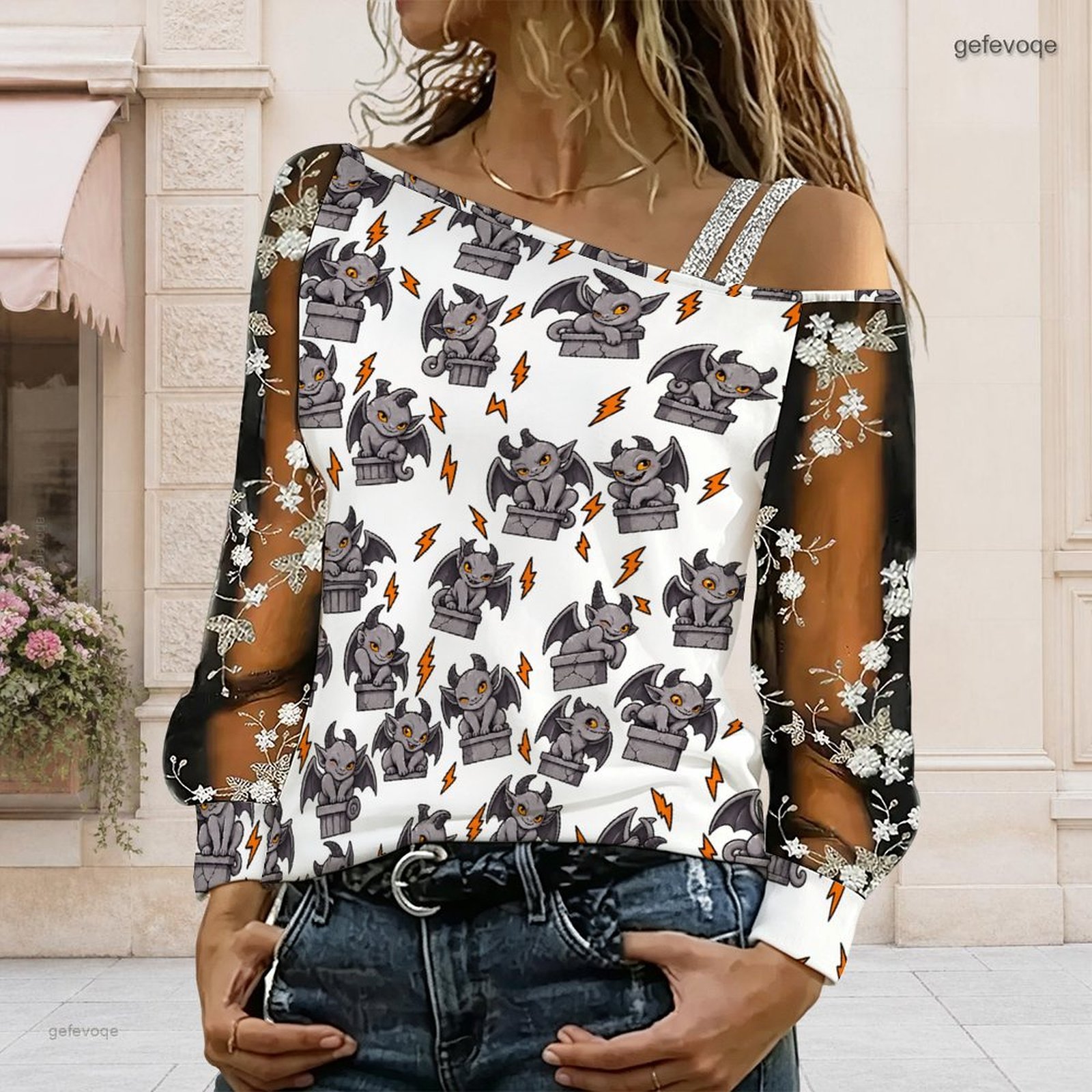 Atasan wanita model asimetris  - Blouse Off Shoulder ulasan dan harga